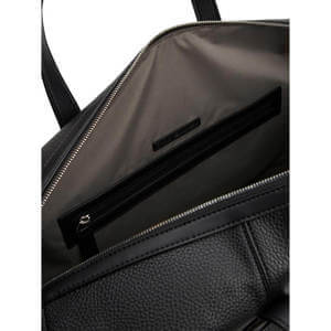 Tommy Hilfiger Metal Logo Pebble Grain Crossbody Duffel Bag